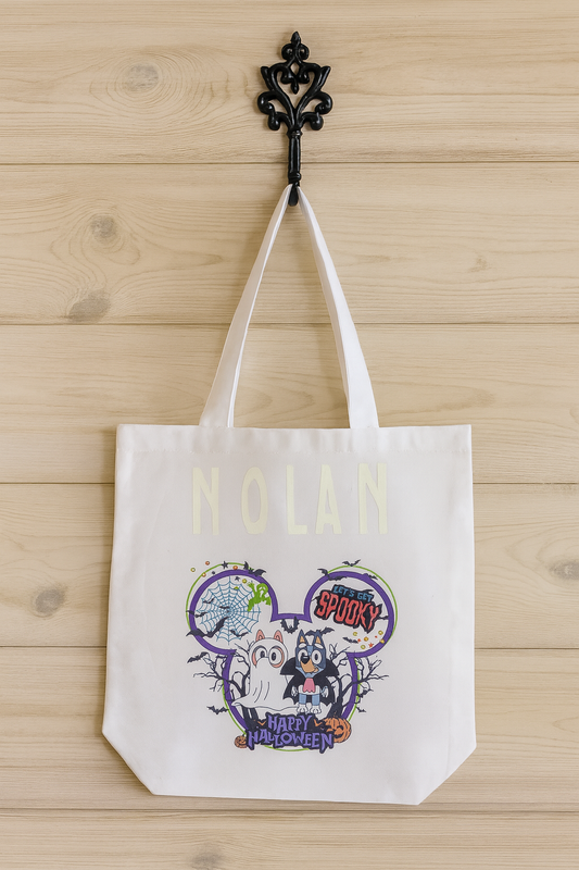 Peek-a-Boo Bluey Trick or Treat Bag
