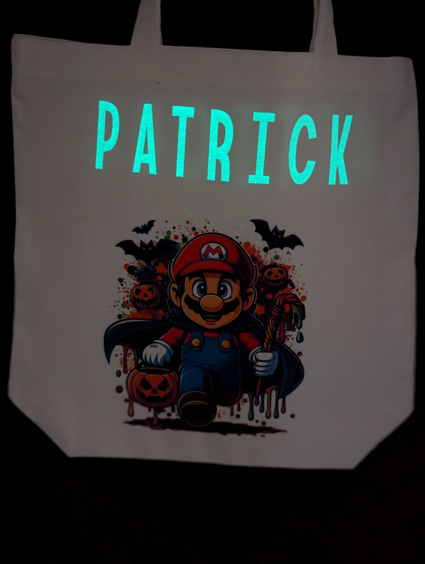 Peek-a-Boo Mario Trick or Treat Bag