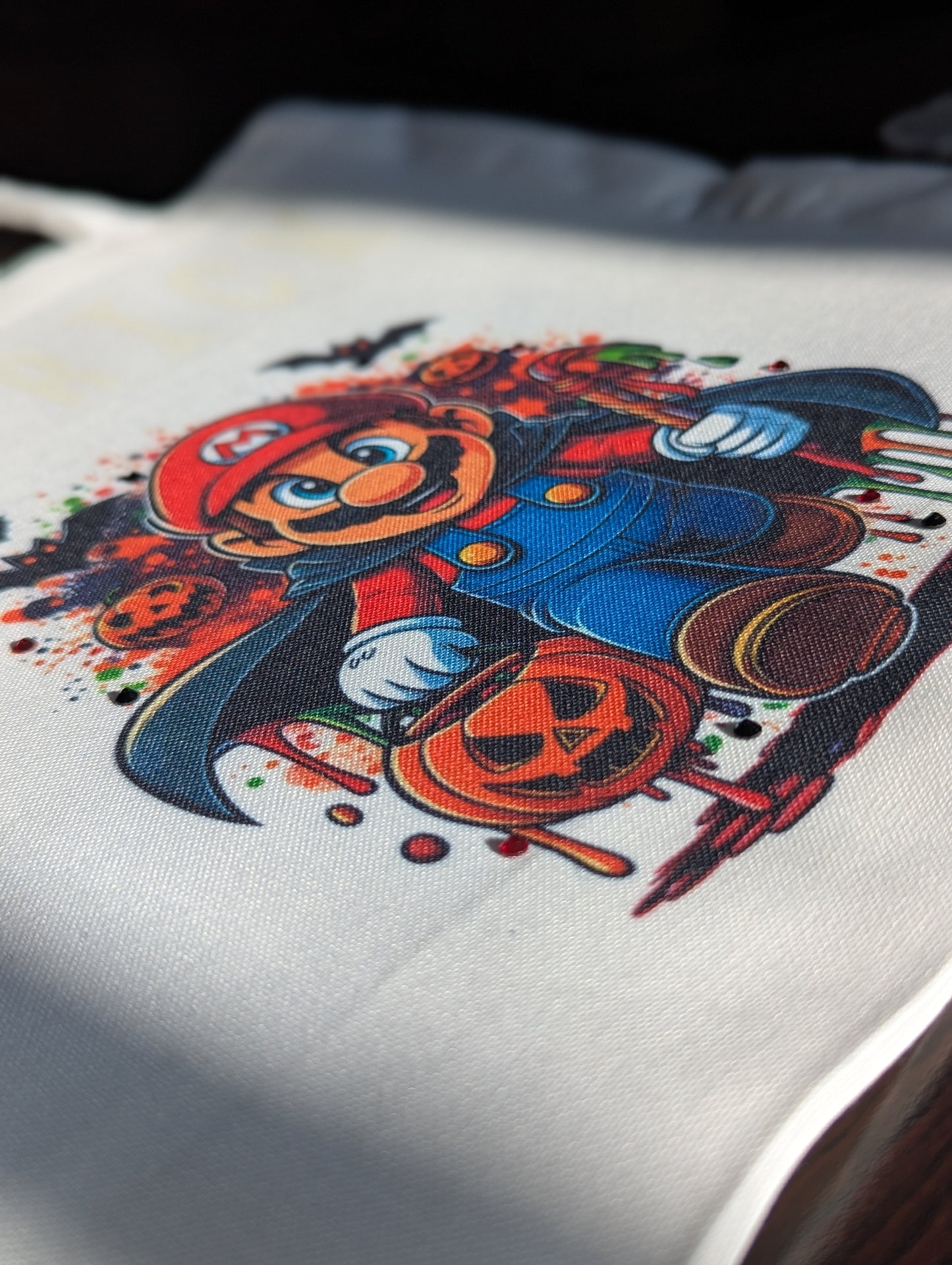 Peek-a-Boo Mario Trick or Treat Bag