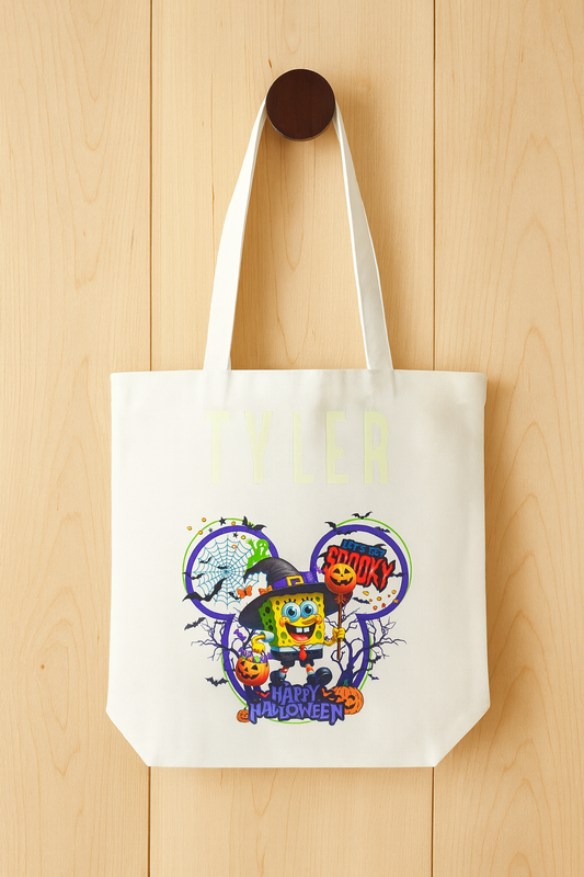 Peek-a-Boo Spongebob Trick or Treat Bag
