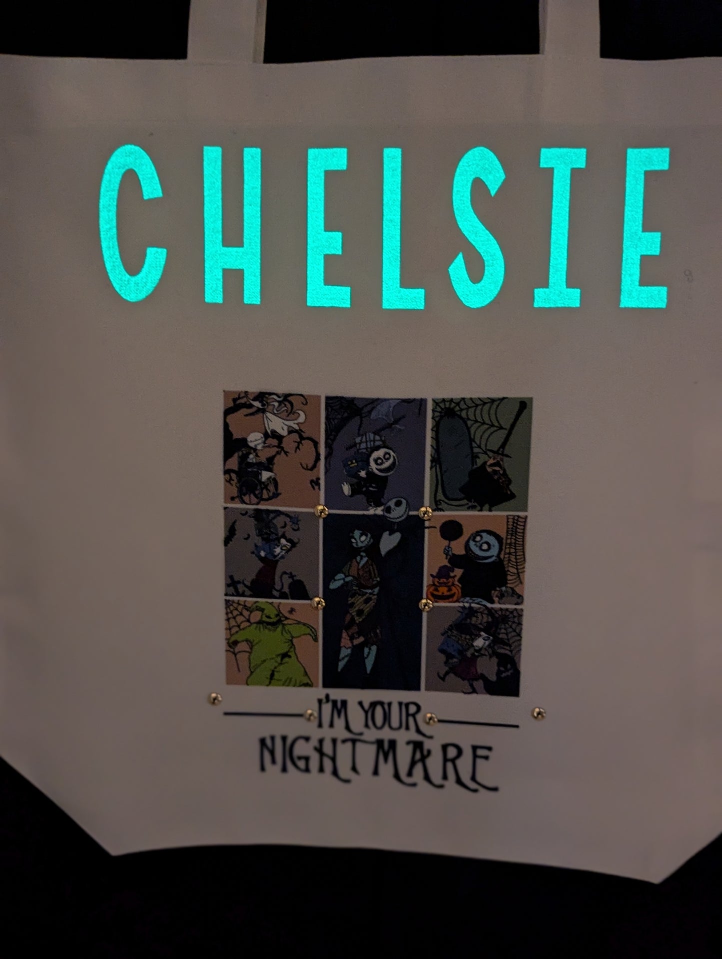 Peek-a-Boo Nightmare Before Christmas Trick or Treat Bag
