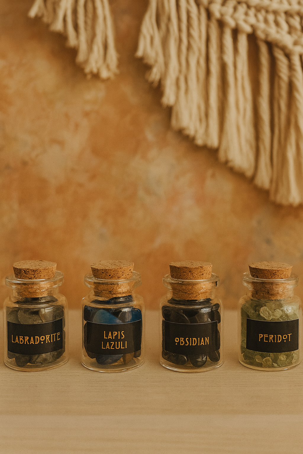 Sagittarius Crystal Wish Jar Keychain
